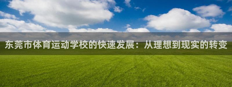 东莞市体育运动学校的快速发展：从理想到现实的转变